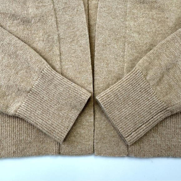 Banana Republic womens cardigan camel merino wool cashmere crop Small neutral - Picture 5 of 9